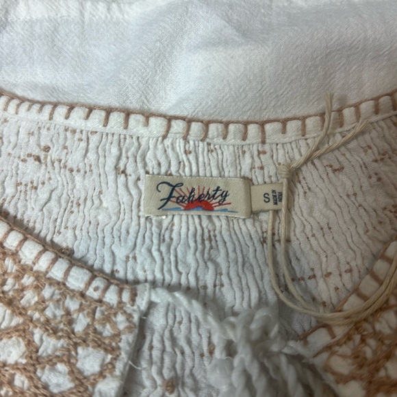 FAHERTY BRAND 
Laura Embroidered Top Size Small NWT - Picture 4 of 9